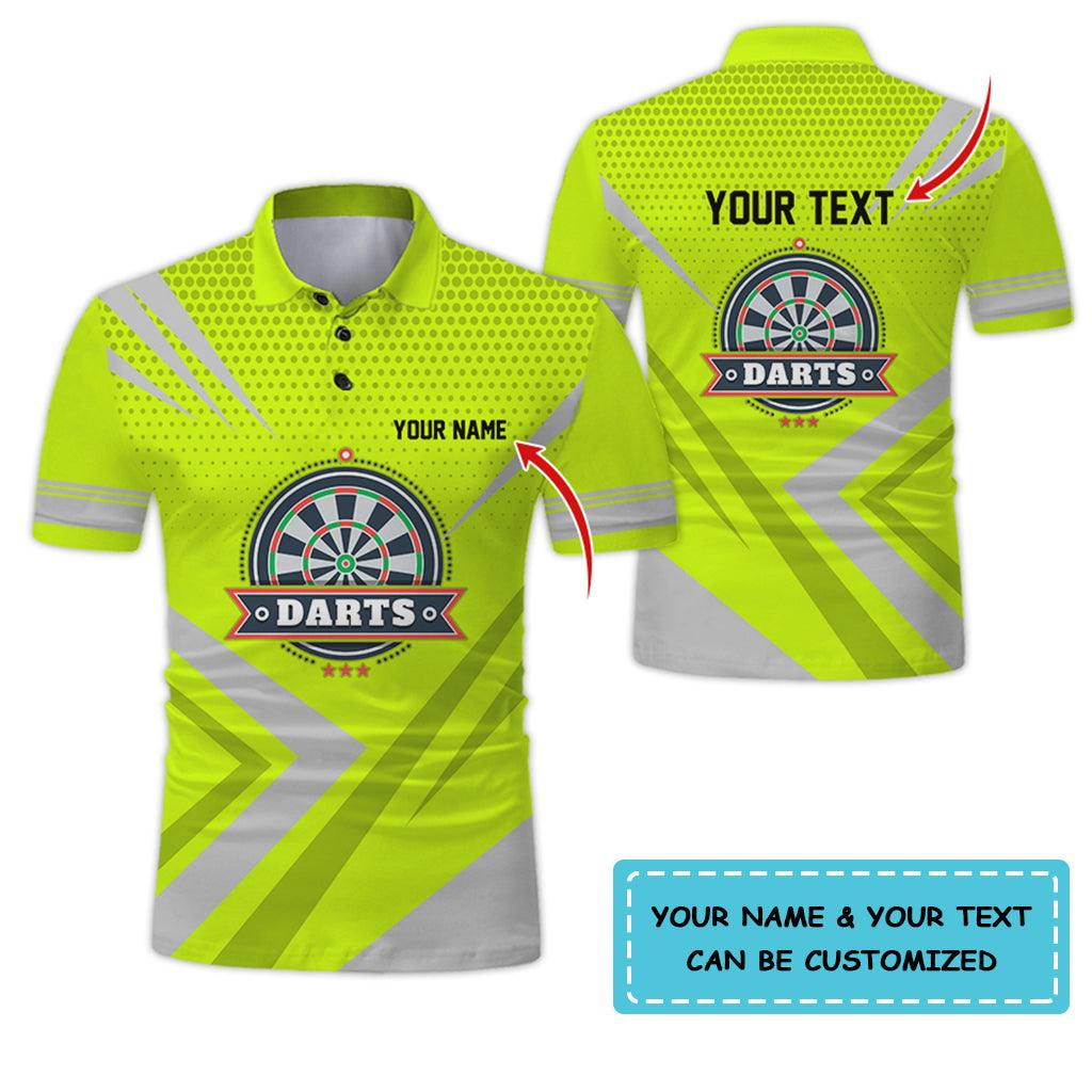 Customized Name & Text Darts Polo Shirt, Personalized Name Darts Polo Shirt For Men - Perfect Gift For Darts Lovers, Darts Players Uniforms - Image 9