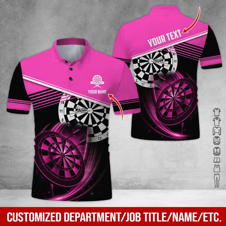 Customized Name & Text Darts Polo Shirt, Personalized Name Darts Team Is My Life Polo Shirt For Men - Perfect Gift For Darts Lovers, Darts Players - Image 6