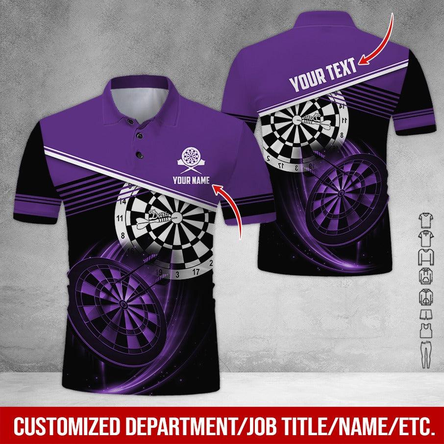 Customized Name & Text Darts Polo Shirt, Personalized Name Darts Team Is My Life Polo Shirt For Men - Perfect Gift For Darts Lovers, Darts Players - Image 8