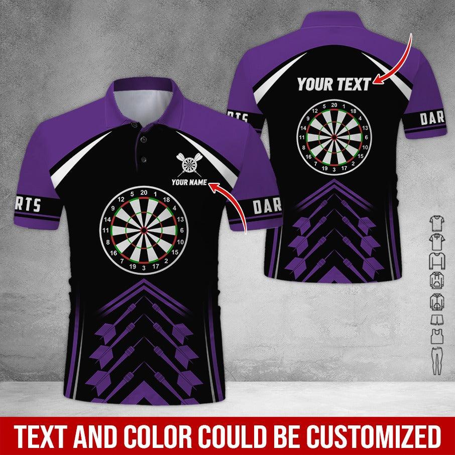 Customized Name & Text Darts Polo Shirt, Personalized Name Darts Team Polo Shirt For Men - Perfect Gift For Darts Lovers, Darts Players - Image 8