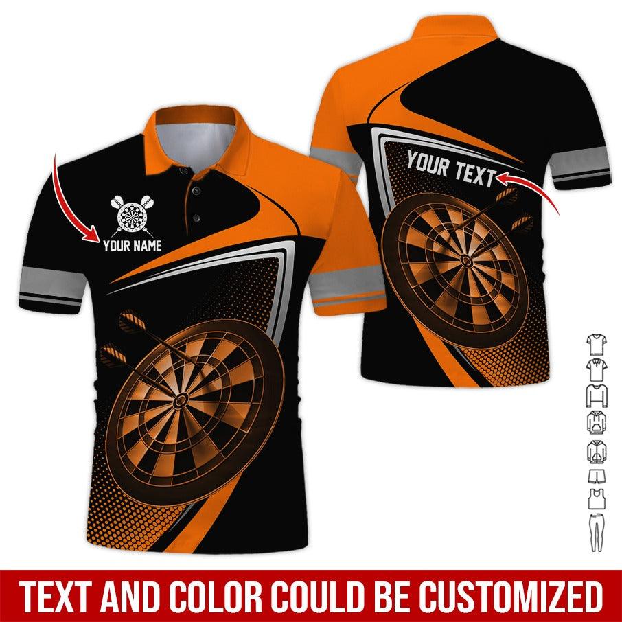 Customized Name & Text Darts Polo Shirt, Personalized Name Love Darts Polo Shirt For Men - Perfect Gift For Darts Lovers, Darts Players - Image 7
