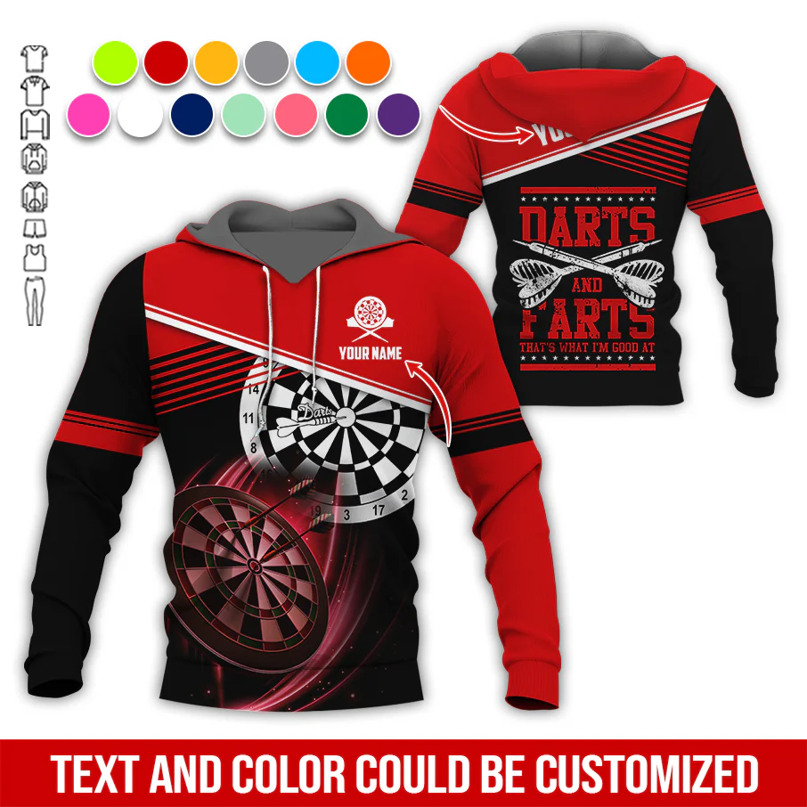 Customized Name & Text Darts Premium Hoodie, Darts & Darts That's What I'm Good At Hoodie, Perfect Gift For Darts Lovers, Darts Player - Image 11