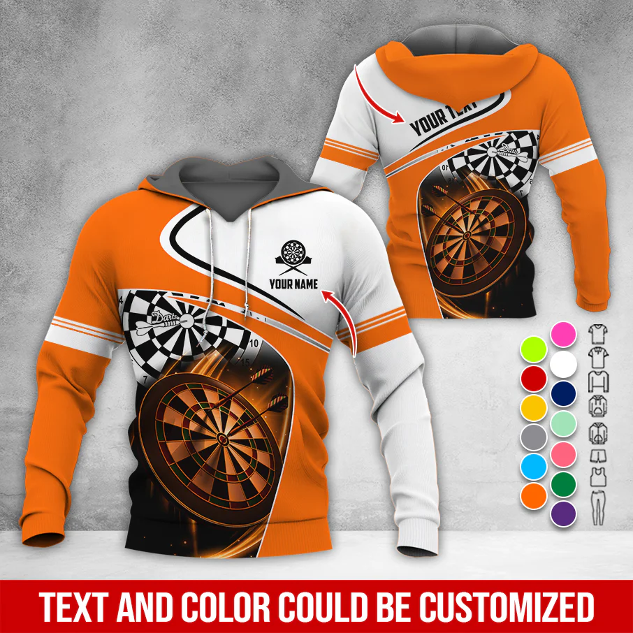 Customized Name & Text Darts Premium Hoodie, Darts Is My Life Hoodie, Perfect Gift For Darts Lovers, Darts Player - Image 7