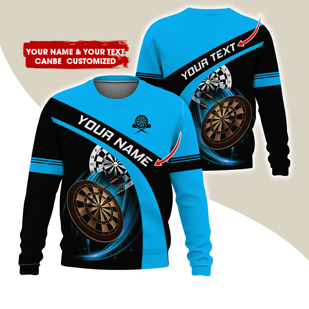 Customized Name & Text Darts Sweatshirt, Personalized Darts Is My Life Sweatshirt For Men & Women - Gift For Darts Lovers, Darts Players - Image 11