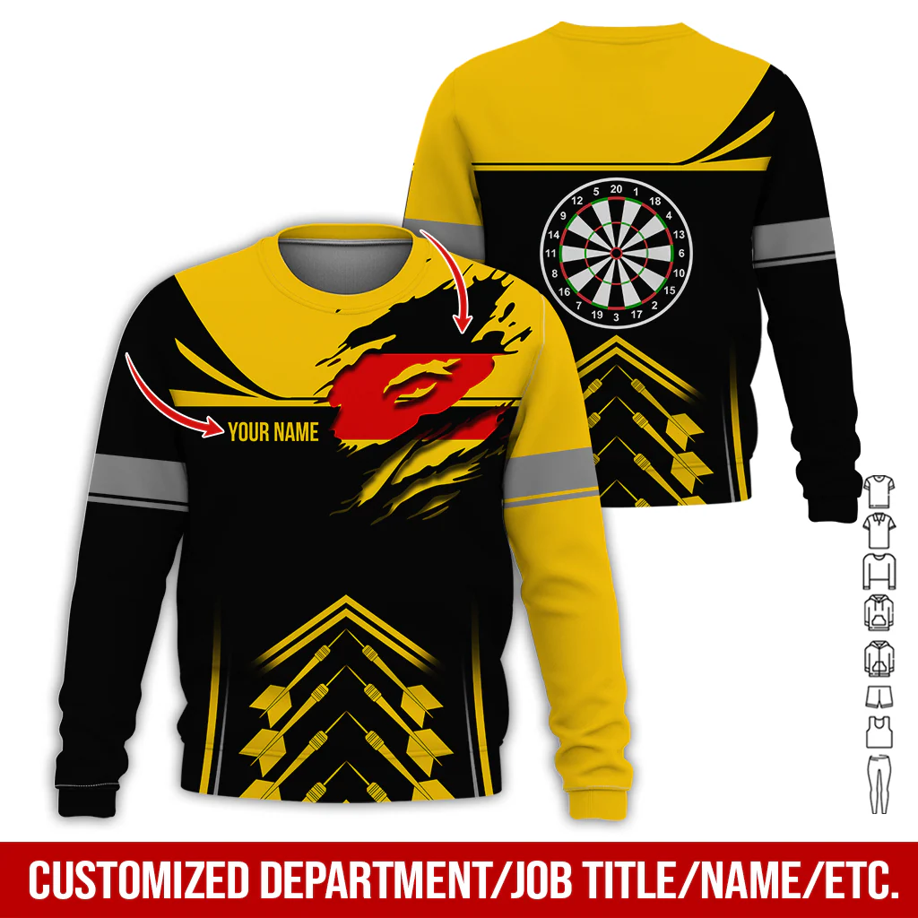 Customized National flag Darts Sweatshirt, National flag Darts Sweatshirt For Men & Women, Perfect Gift For Darts Lovers, Friend, Family - Image 6