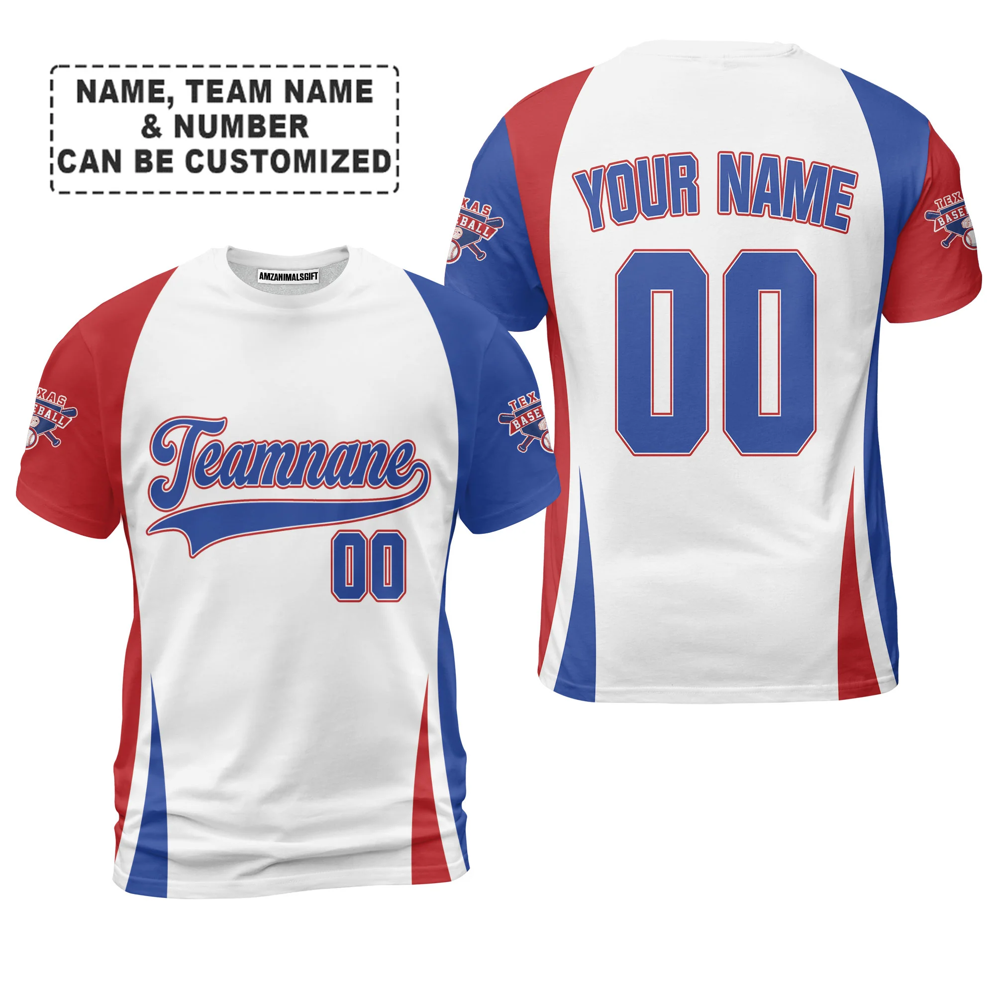 Customized Texas Baseball 2023 World Champs Men Polo Shirts, Customized Baseball Team Name White Red Polo Shirts - Image 6