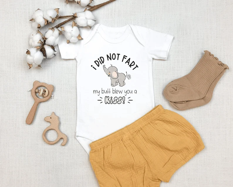Cute Elephant Baby Onesies, Elephant Baby Shower, Animal Onesie, Elephant Baby Bodysuit, Newborn Onesies - Perfect Gift For Baby, Baby Gift Onesie