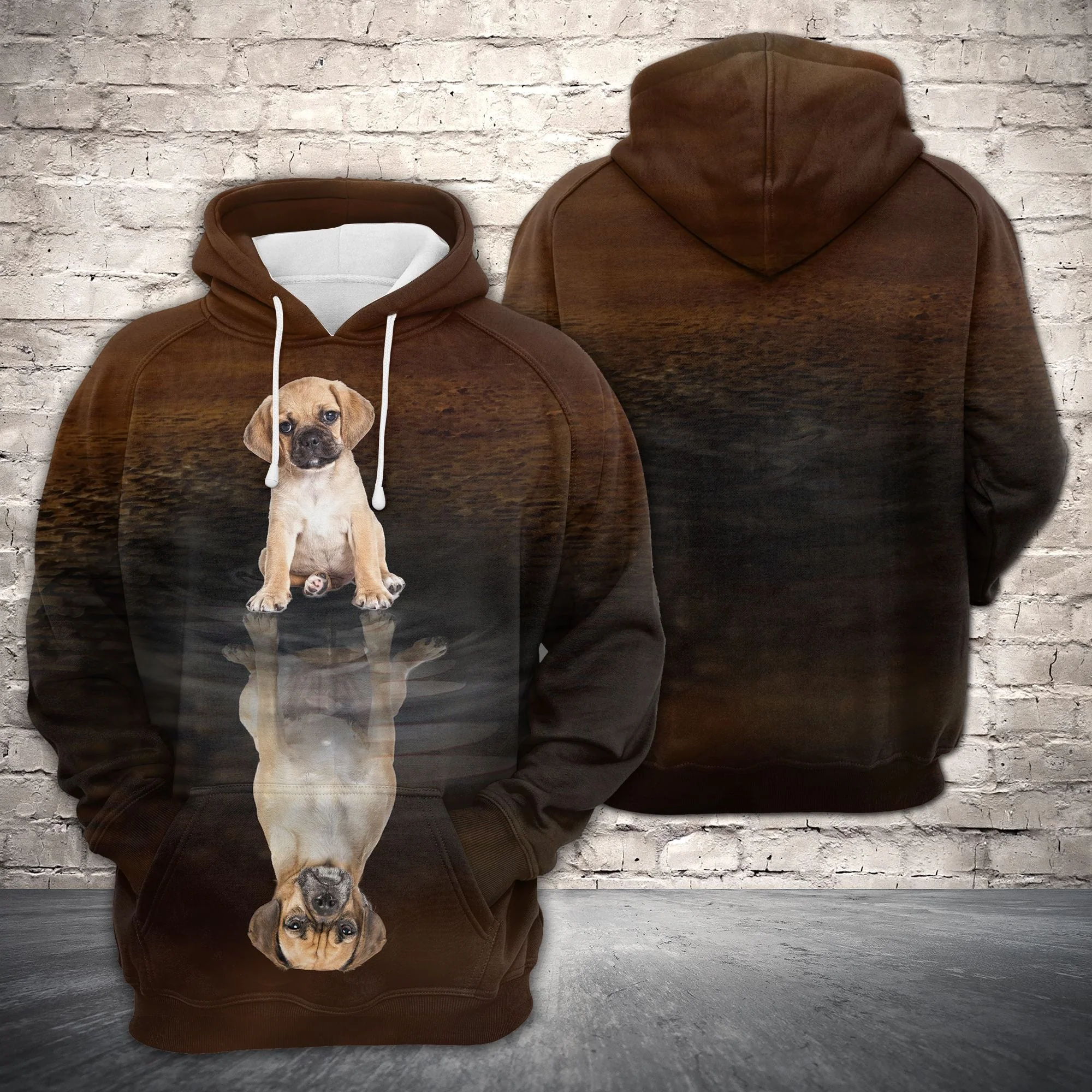 Cute Puggle Pullover Premium Hoodie, Perfect Outfit For Men And Women On Christmas New Year Autumn Winter