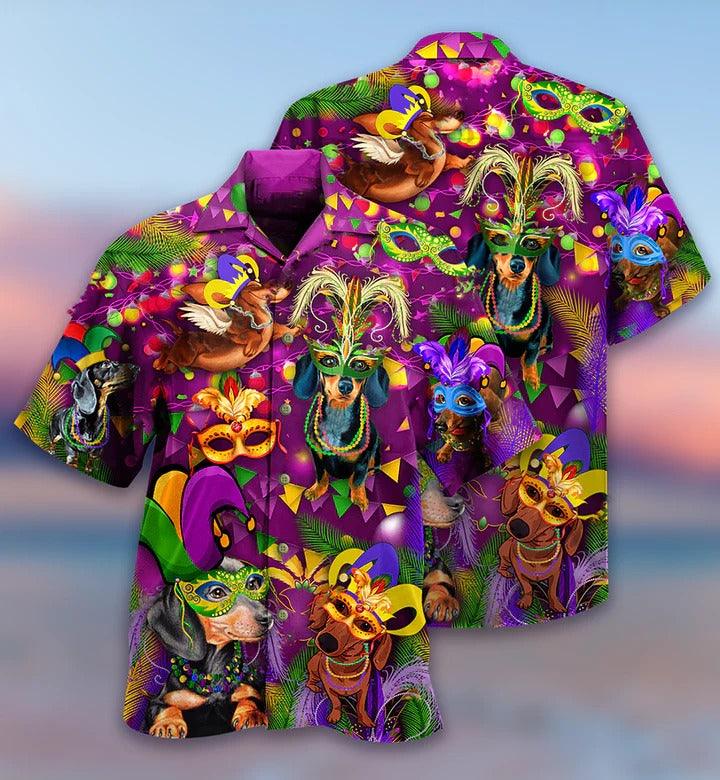 Dachshund Aloha Hawaii Shirt - Dachshund Dogs Prom King And Queen Hawaiian Shirt For Summer - Perfect Gift For Dog Lovers, Friend, Family