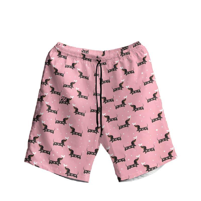 Dachshund Aloha Hawaiian Shirts For Summer, Sausage Dog Hawaiian Set For Men Women, Valentine Gift For Husband Wife, Boyfriend, Girlfriend, Dog Lovers - Image 3