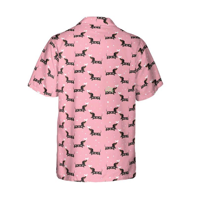 Dachshund Aloha Hawaiian Shirts For Summer, Sausage Dog Hawaiian Set For Men Women, Valentine Gift For Husband Wife, Boyfriend, Girlfriend, Dog Lovers - Image 4