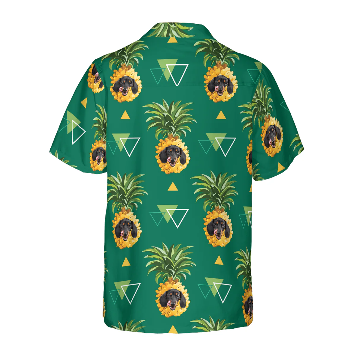 Dachshund Hawaiian Shirt, Tropical Fruit, Pineapple Aloha Shirt For Men - Perfect Gift For Dachshund Lover, Husband, Boyfriend, Friend, Family - Image 3