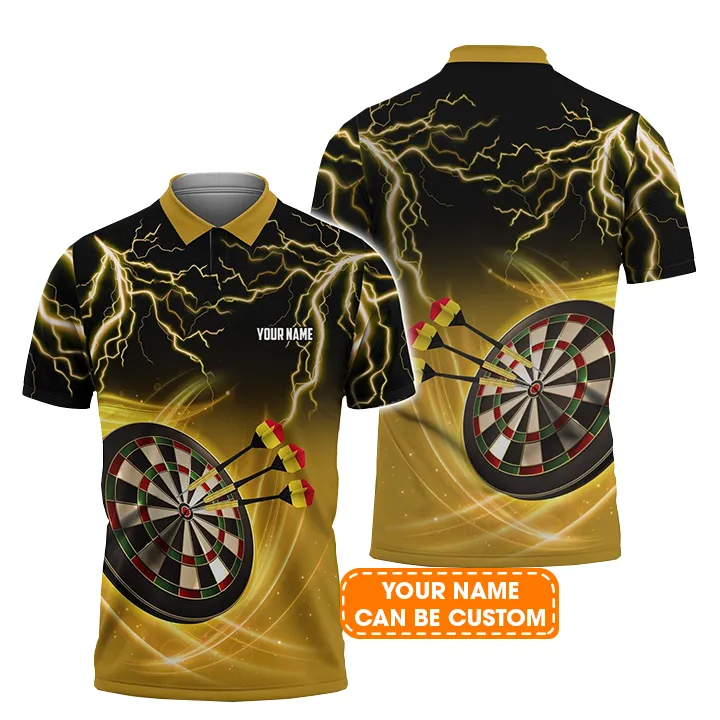 Darts Custom Name Men Polo Shirt, Belgium Flag Dartboard Personalized Men Polo Shirt Gift For Darts Lovers, Friend, Darts Team Player - Image 2