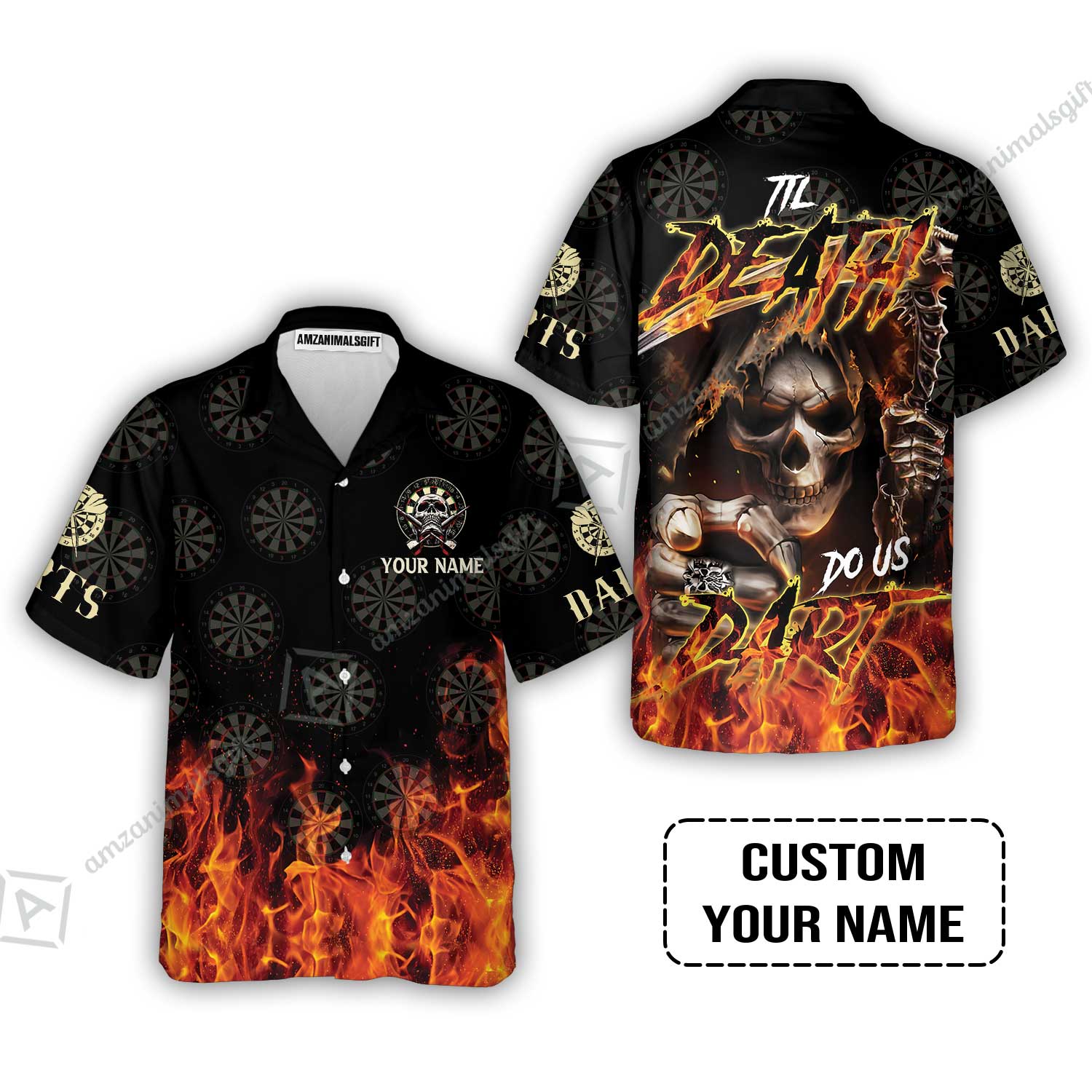 Darts Custom Name Sweatshirt- Til Death Do Us Dart Dartboard Personalized Sweatshirt - Image 8
