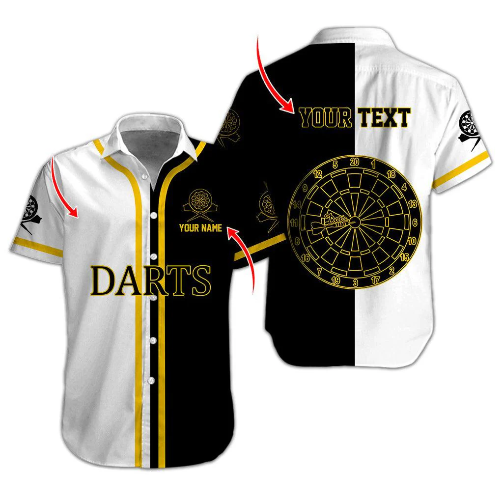 Darts Hawaiian Shirt Custom Name, Dartboard Uniforms Personalized Aloha Hawaiian Shirts - Gift For Darts Lovers, Friend, Family - Image 4