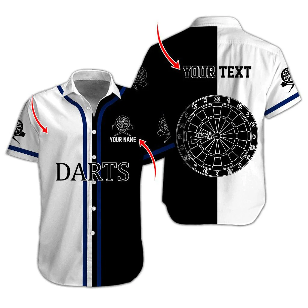 Darts Hawaiian Shirt Custom Name, Dartboard Uniforms Personalized Aloha Hawaiian Shirts - Gift For Darts Lovers, Friend, Family - Image 9