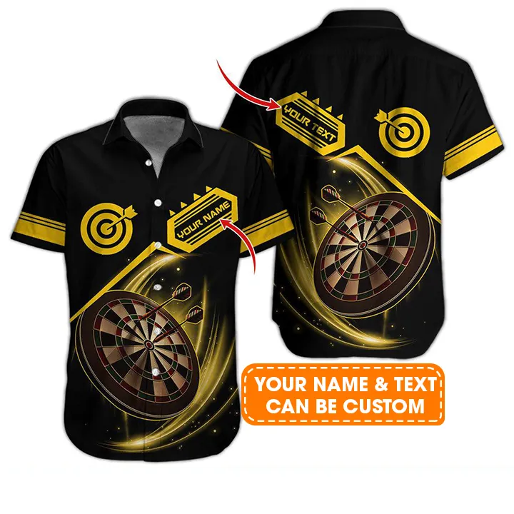 Darts Hawaiian Shirt Custom Name, Darts Team Personalized Aloha Hawaiian Shirts - Gift For Friend, Family - Image 2
