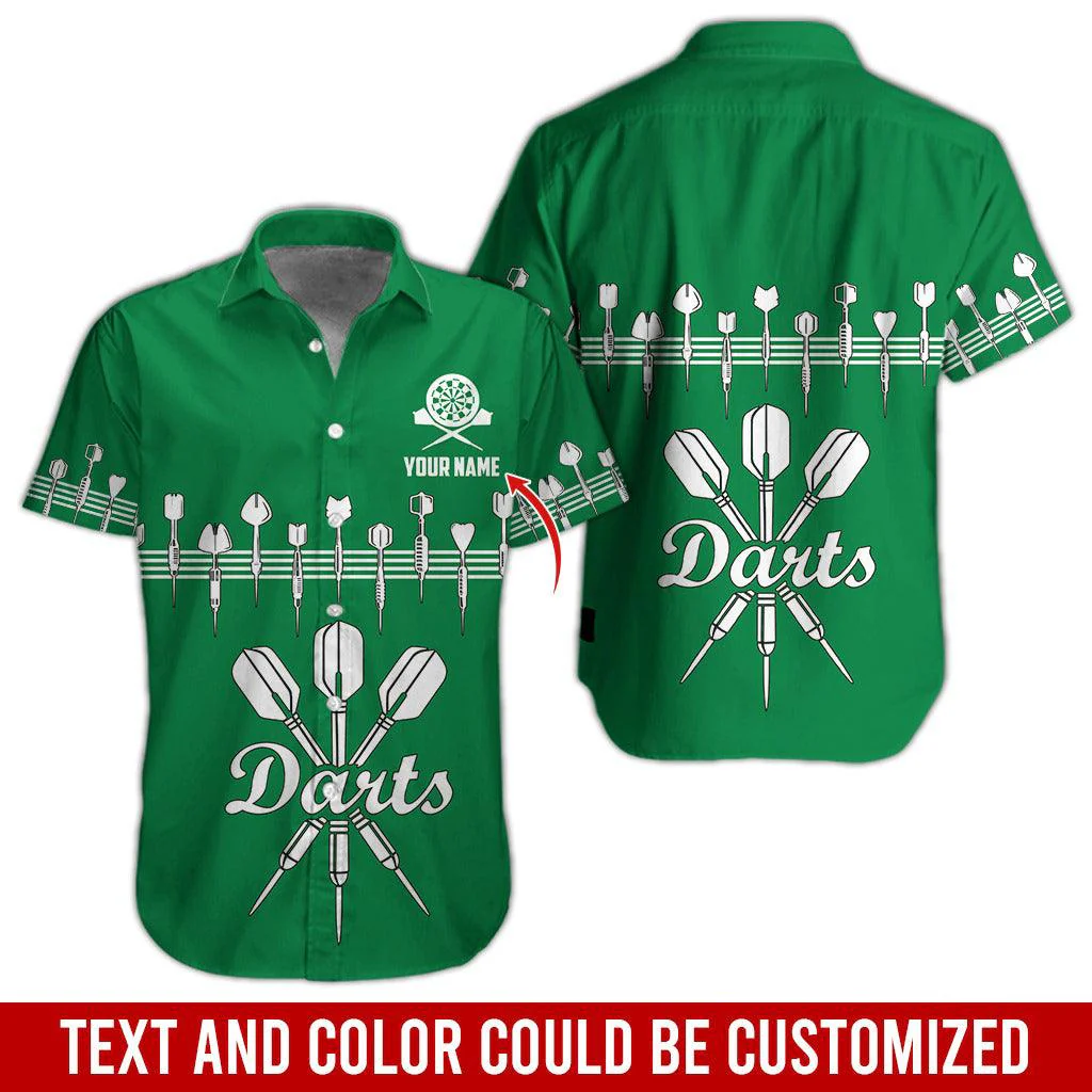 Darts Hawaiian Shirt Custom Name, Darts Uniforms Personalized Aloha Hawaiian Shirts - Gift For Darts Lovers, Friend, Family - Image 4