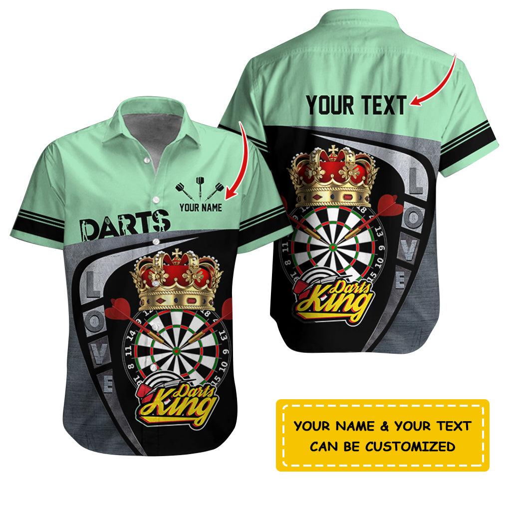 Darts Hawaiian Shirt Custom Name, Love Darts King Uniforms Personalized Aloha Hawaiian Shirts - Gift For Darts Lovers, Friend, Family - Image 10