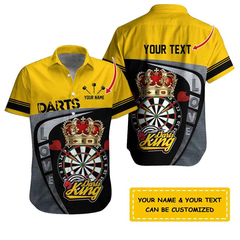 Darts Hawaiian Shirt Custom Name, Love Darts King Uniforms Personalized Aloha Hawaiian Shirts - Gift For Darts Lovers, Friend, Family - Image 12