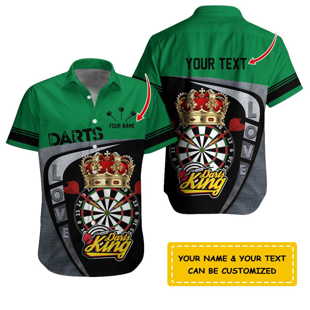 Darts Hawaiian Shirt Custom Name, Love Darts King Uniforms Personalized Aloha Hawaiian Shirts - Gift For Darts Lovers, Friend, Family - Image 3