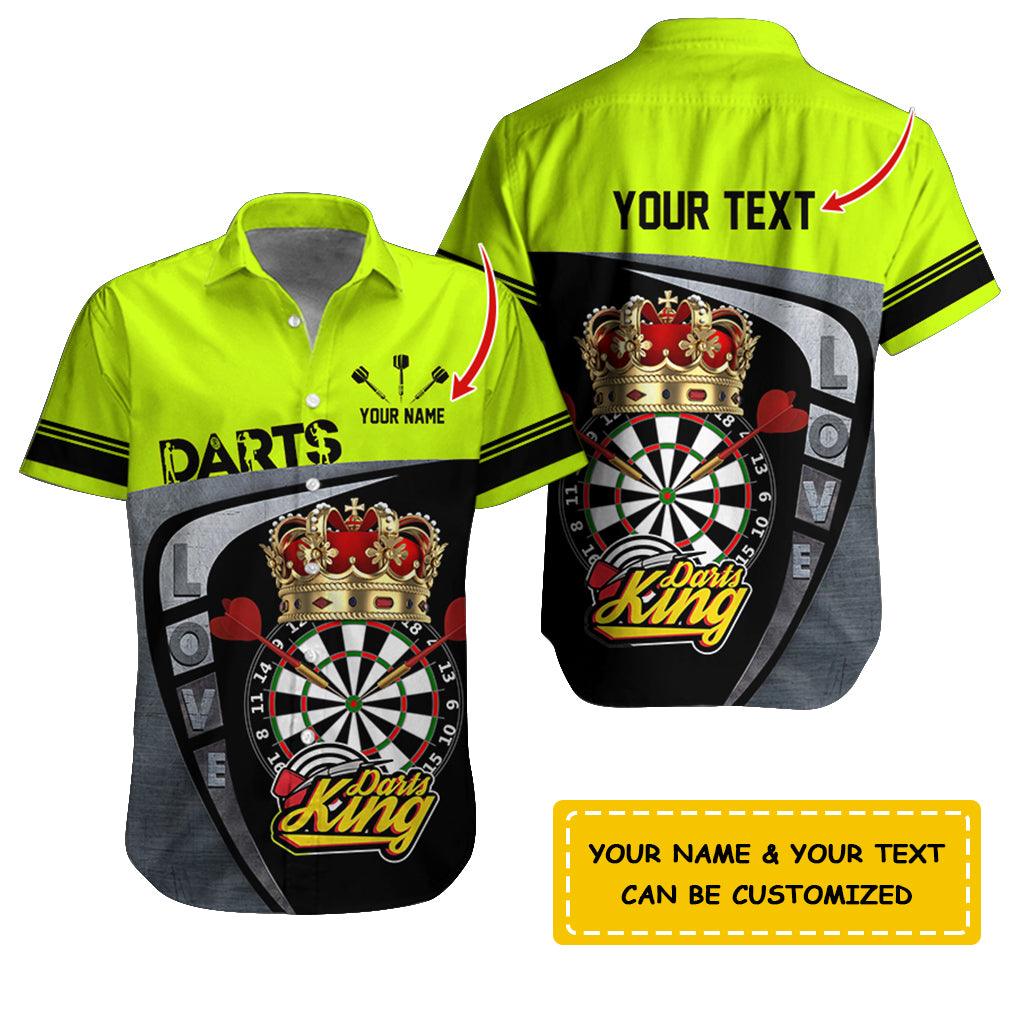 Darts Hawaiian Shirt Custom Name, Love Darts King Uniforms Personalized Aloha Hawaiian Shirts - Gift For Darts Lovers, Friend, Family - Image 4