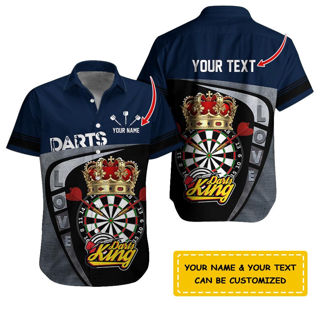 Darts Hawaiian Shirt Custom Name, Love Darts King Uniforms Personalized Aloha Hawaiian Shirts - Gift For Darts Lovers, Friend, Family - Image 5