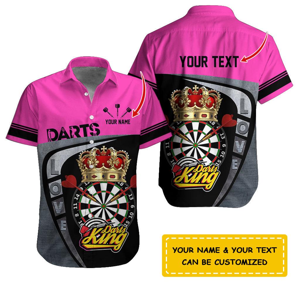 Darts Hawaiian Shirt Custom Name, Love Darts King Uniforms Personalized Aloha Hawaiian Shirts - Gift For Darts Lovers, Friend, Family - Image 6