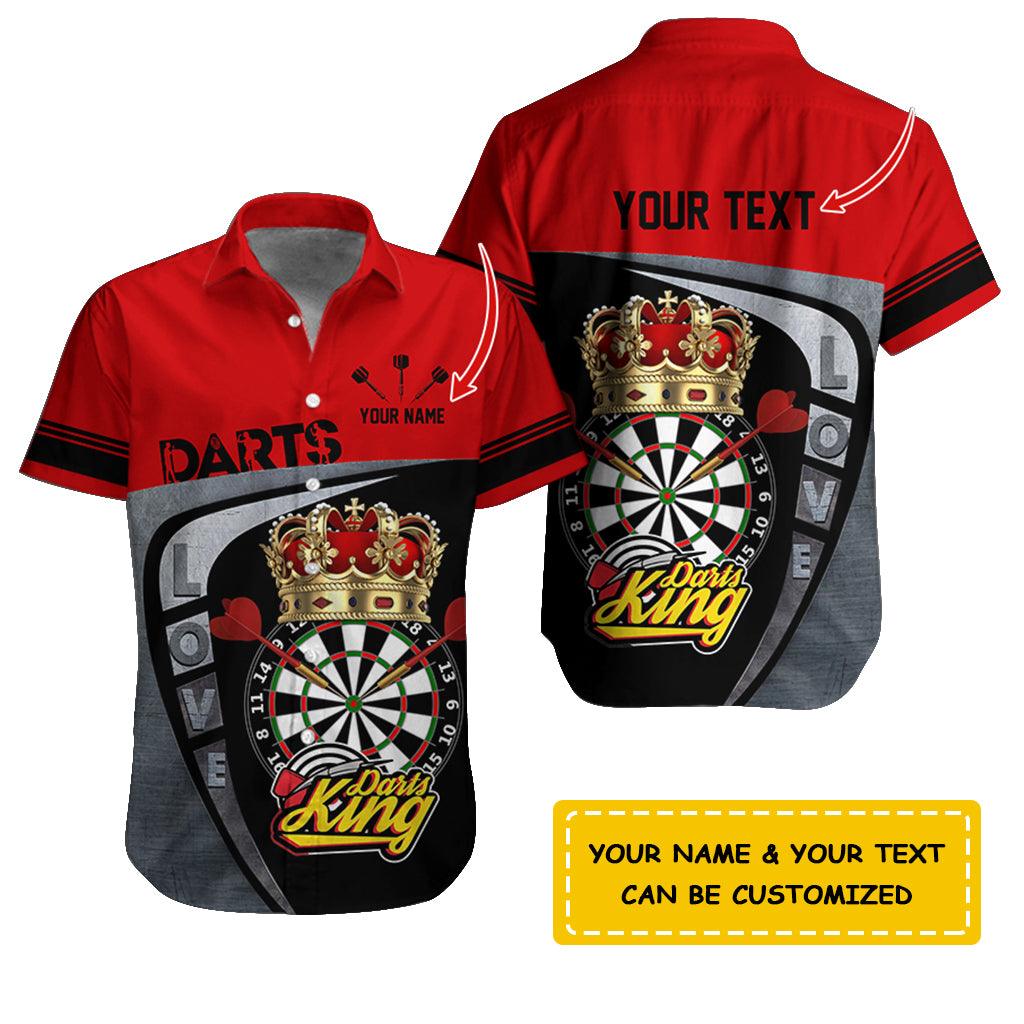 Darts Hawaiian Shirt Custom Name, Love Darts King Uniforms Personalized Aloha Hawaiian Shirts - Gift For Darts Lovers, Friend, Family - Image 9