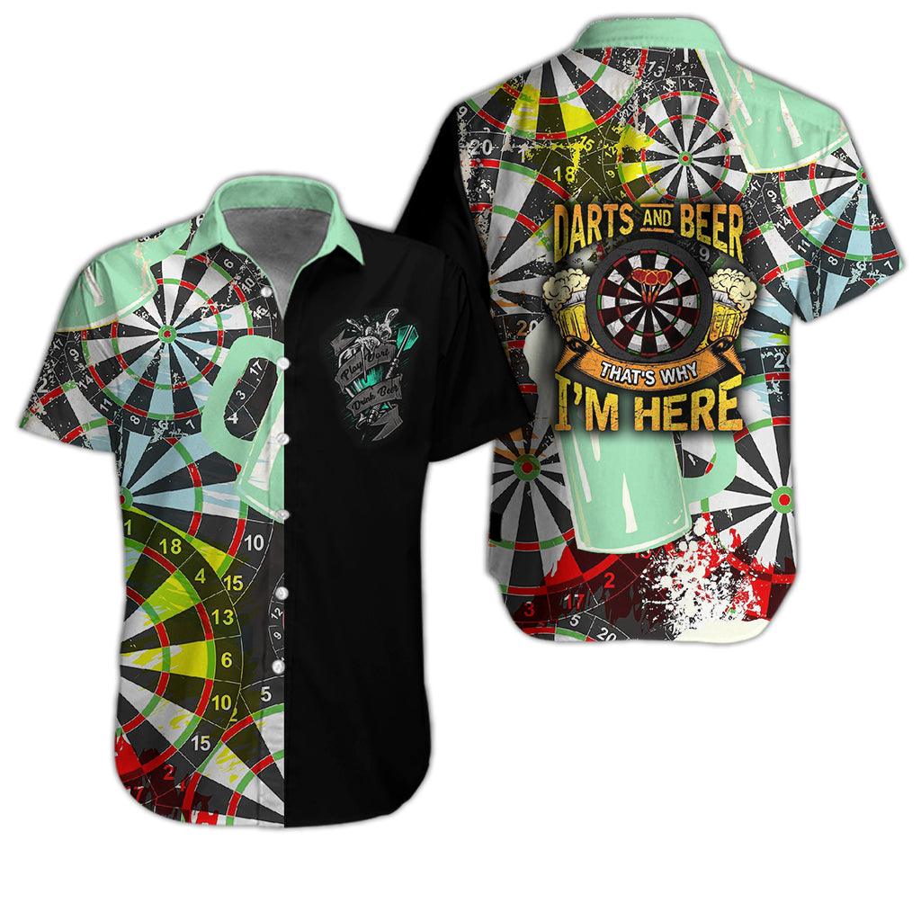 Darts Hawaiian Shirt, Darts And Beer Hawaiian Shirts - Gift For Darts Lovers, Darts Players Uniforms - Image 4