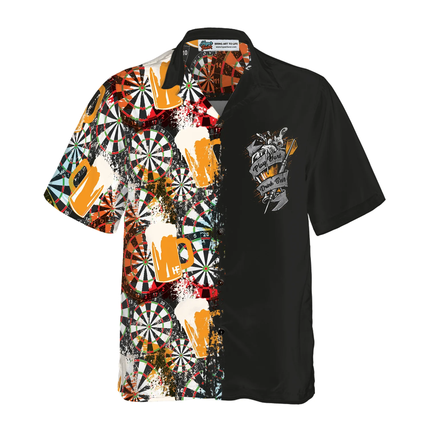 Darts Hawaiian Shirt, Play Darts And Drink Beer, Colorful Summer Aloha Shirt For Men Women, Gift For Friend, Family, Husband, Wife - Image 3