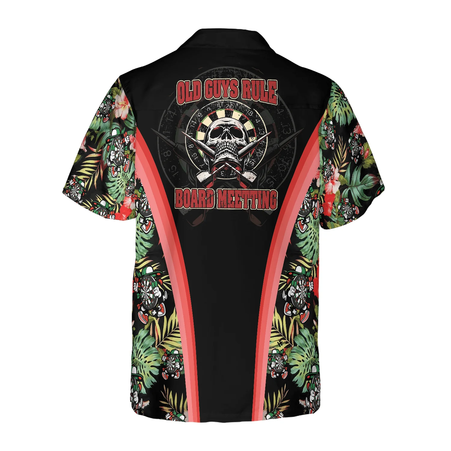 Darts Hawaiian Shirt Tropical Custom Name, Old Guys Rule Board Meeting Personalized Aloha Shirt For Summer, Perfect Gift For Friend, Darts Lovers - Image 5