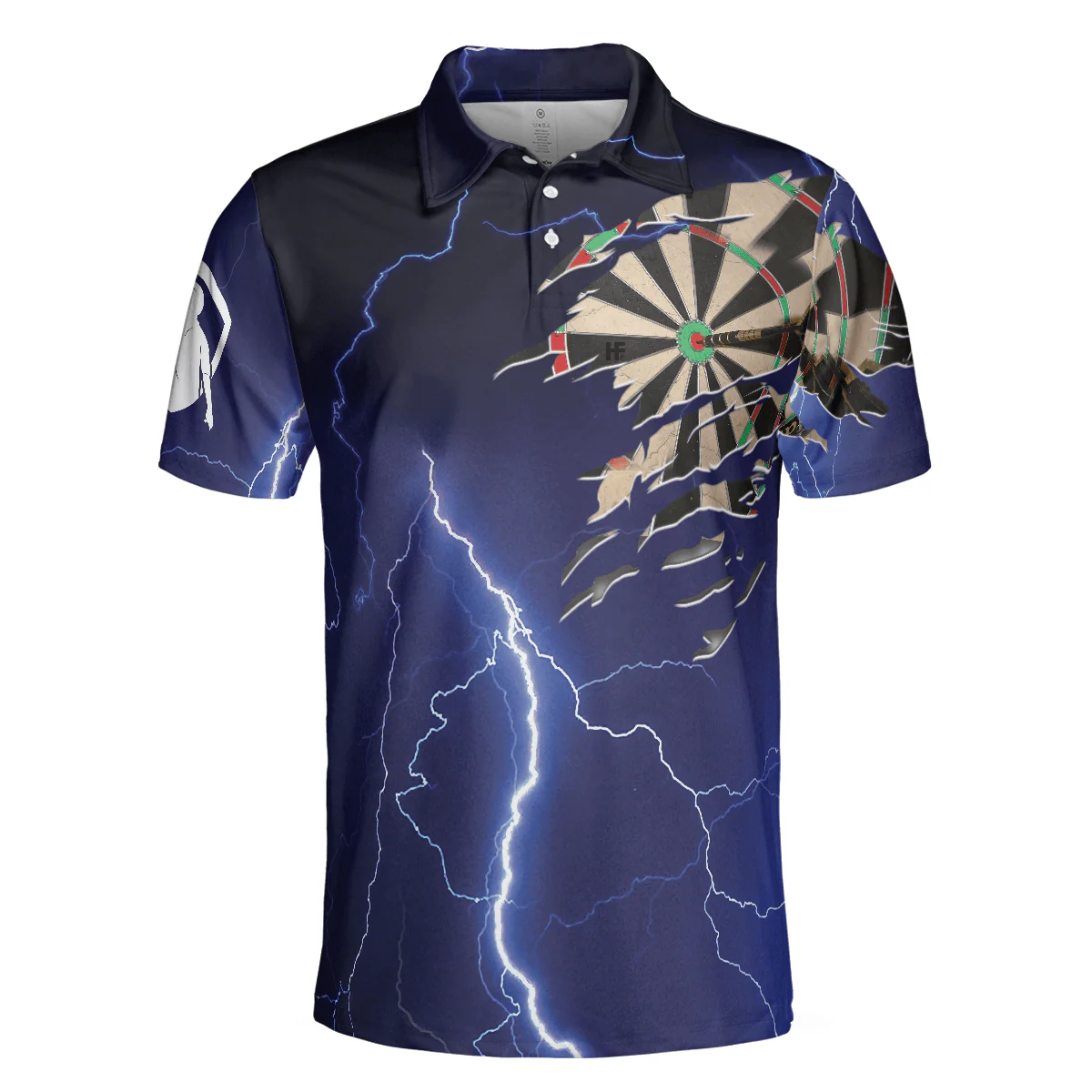 Darts Polo Shirt Darts Shirt For Men, Best Gift For Darts Player, Darts Polo Shirt For Hot Weather, Best Gift For Men Darts - Image 4