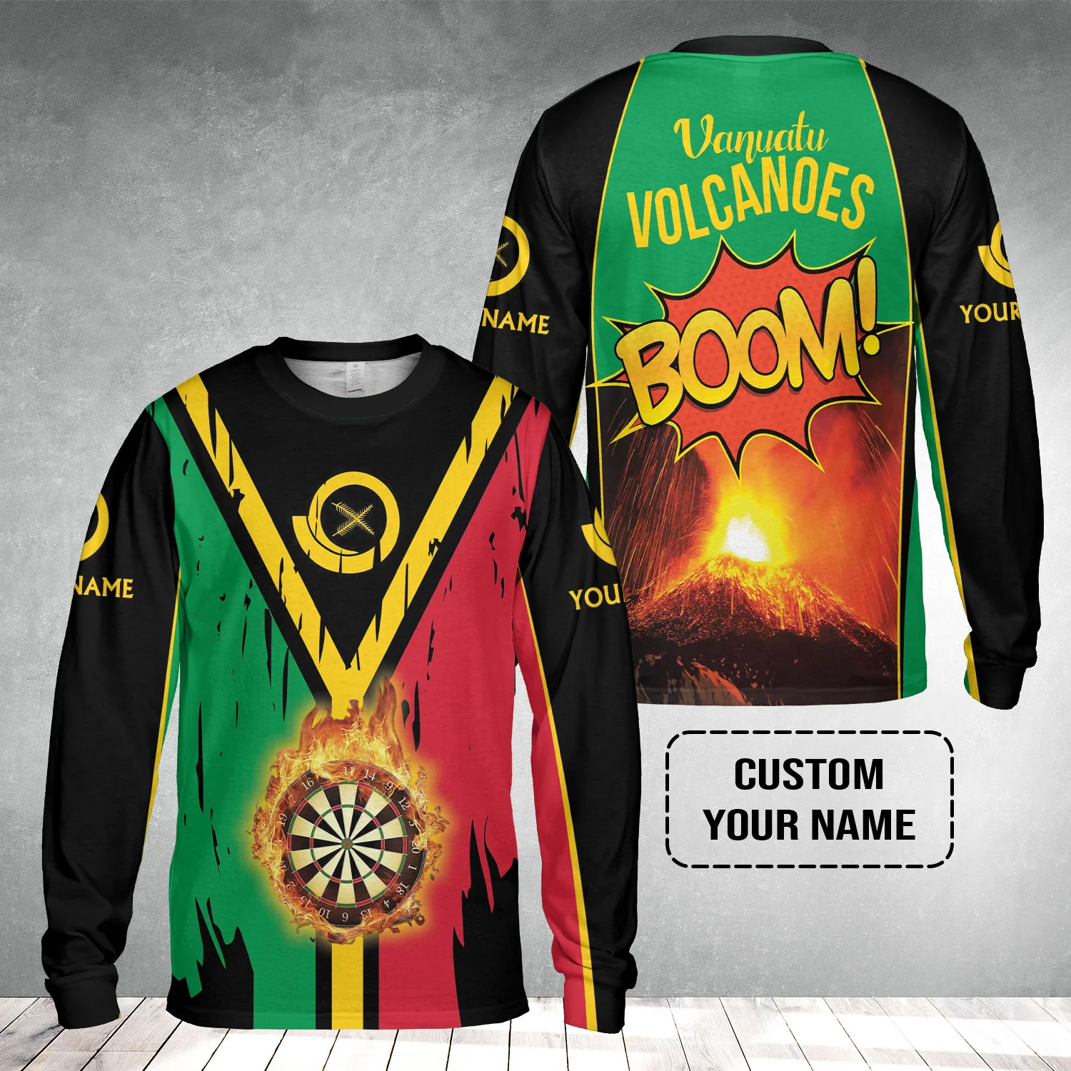 Darts Shirt Custom Name, Vanuatu Volcanoes Uniform, Personalized Shirt For Darts Lovers, Darts Players - Image 10
