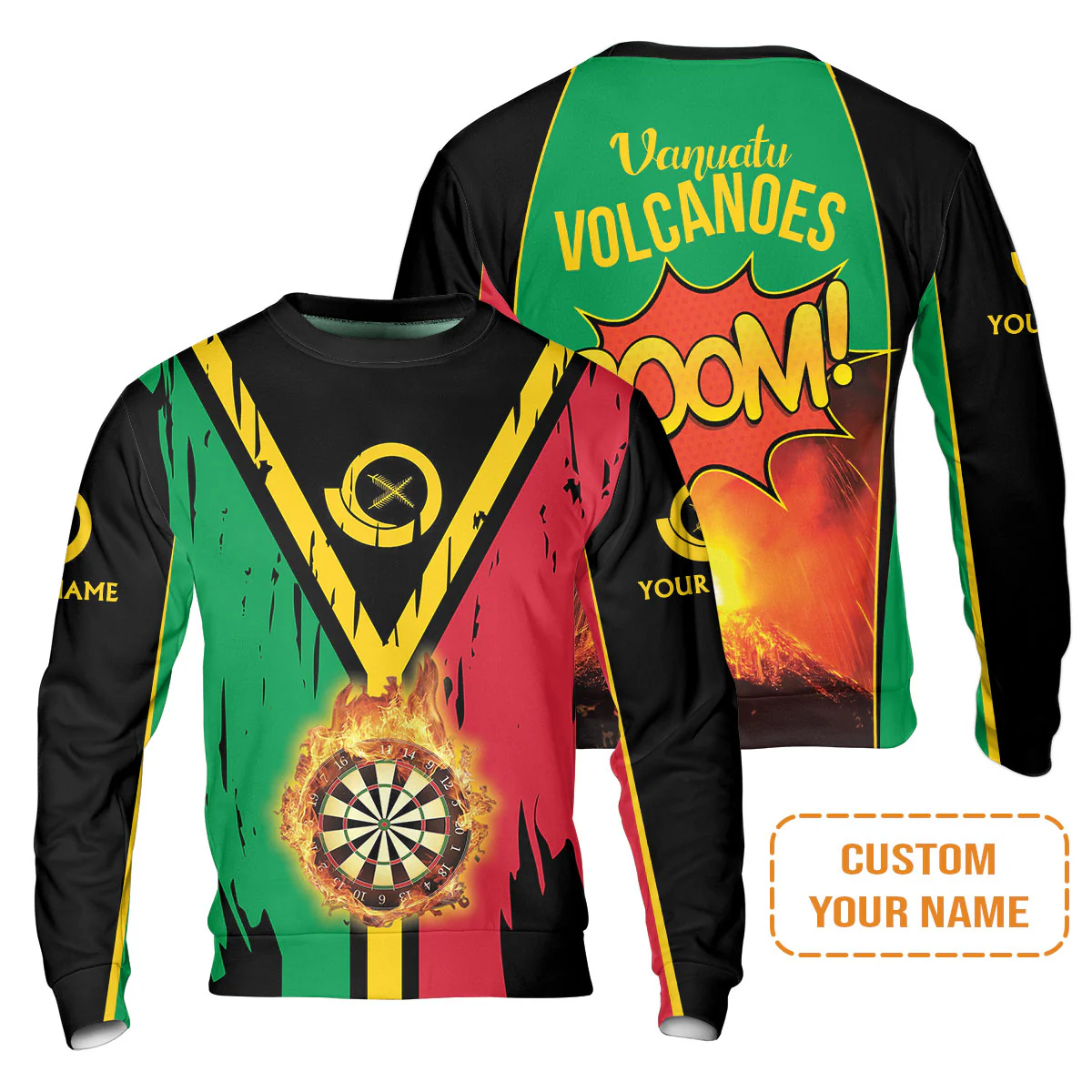 Darts Shirt Custom Name, Vanuatu Volcanoes Uniform, Personalized Shirt For Darts Lovers, Darts Players - Image 12