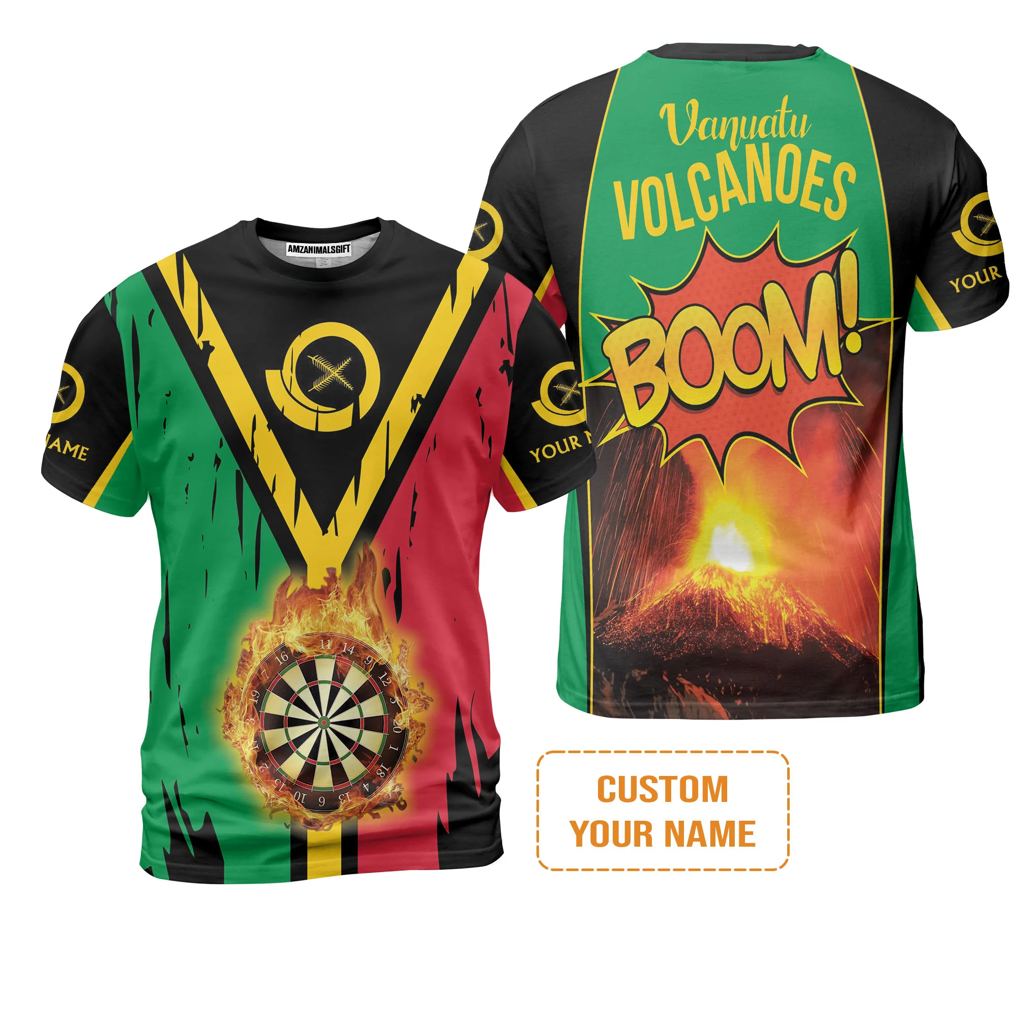 Darts Shirt Custom Name, Vanuatu Volcanoes Uniform, Personalized Shirt For Darts Lovers, Darts Players - Image 6