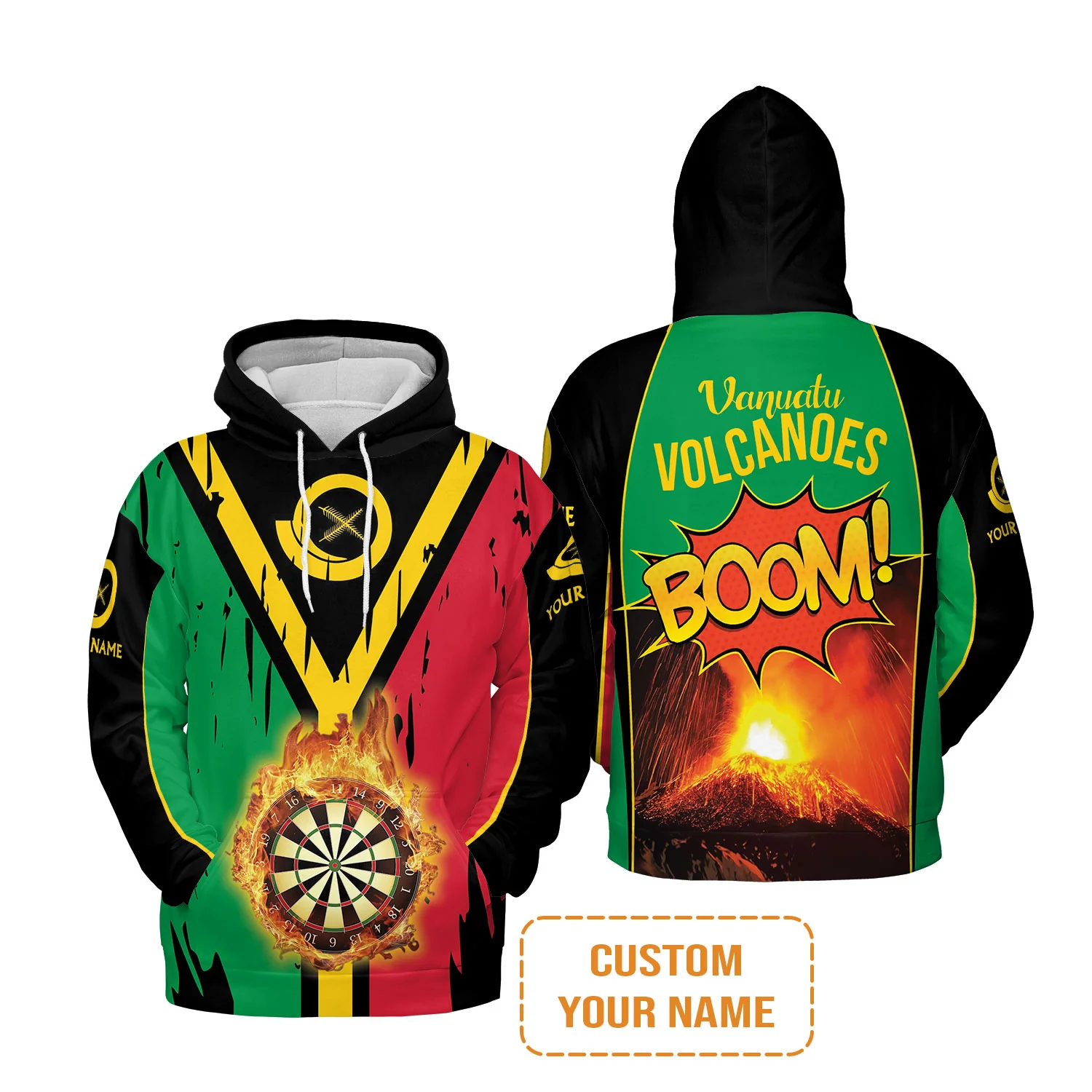 Darts Shirt Custom Name, Vanuatu Volcanoes Uniform, Personalized Shirt For Darts Lovers, Darts Players - Image 9