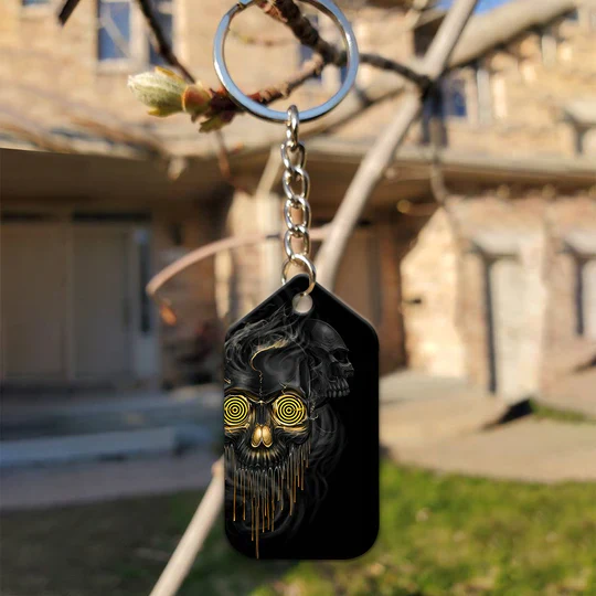 Darts Skull Shut Up and Throw For Darts Players Acrylic Keychain - Christmas Gift For Darts Lovers, Darts Team, Family, Friends - Image 5