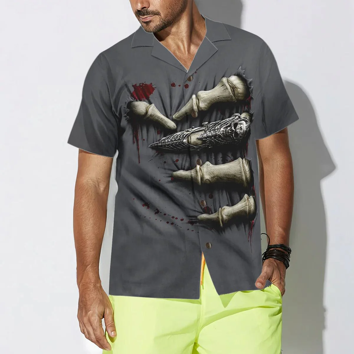 Death Hand Halloween Hawaiian Shirt - Perfect Gift For Lover, Friend, Family - Image 4