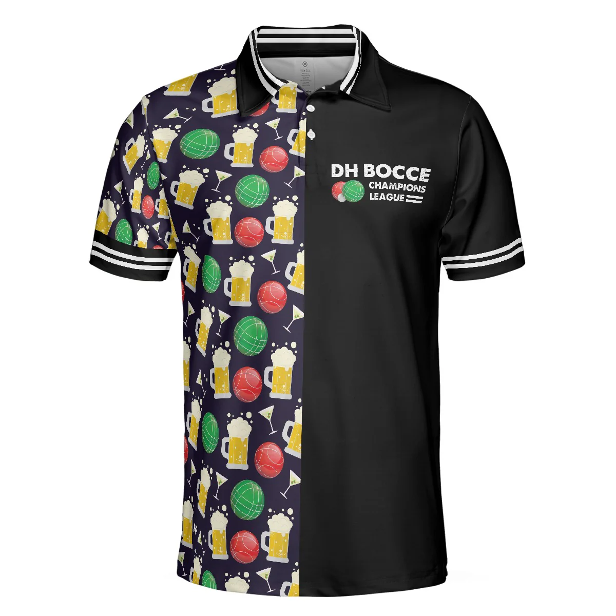 DH BOCCE Champions League Polo Shirt, Short Sleeve Men Polo Shirt, Best Gift For Men , Gift For Champion League Lovers - Image 2