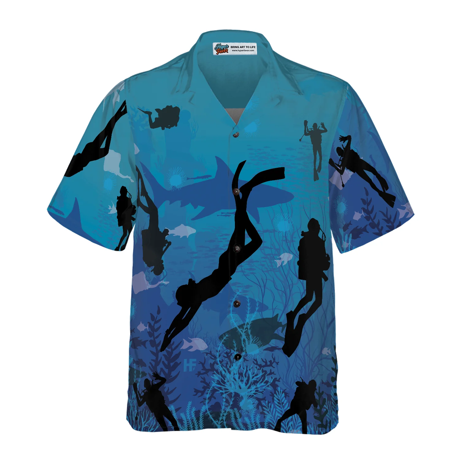 Diving Into Ocean Life Hawaiian Shirt, Colorful Summer Aloha Shirt For Men Women, Gift For Friend, Team, Diving Lovers - Image 3