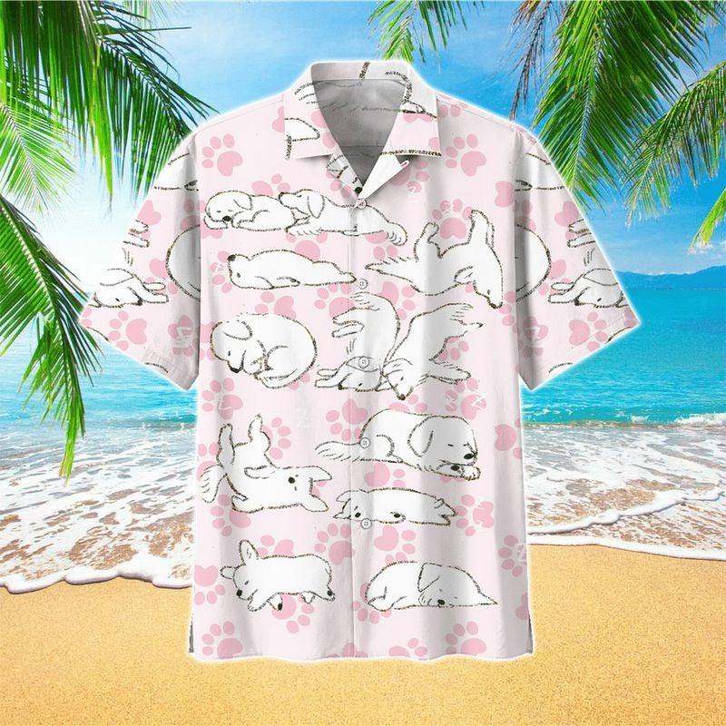 Dog Aloha Hawaiian Shirt - Golden Retriever Summer Hawaiian Shirt, Happy International Dog Shirt For Men & Women, Golden Retriever Lover