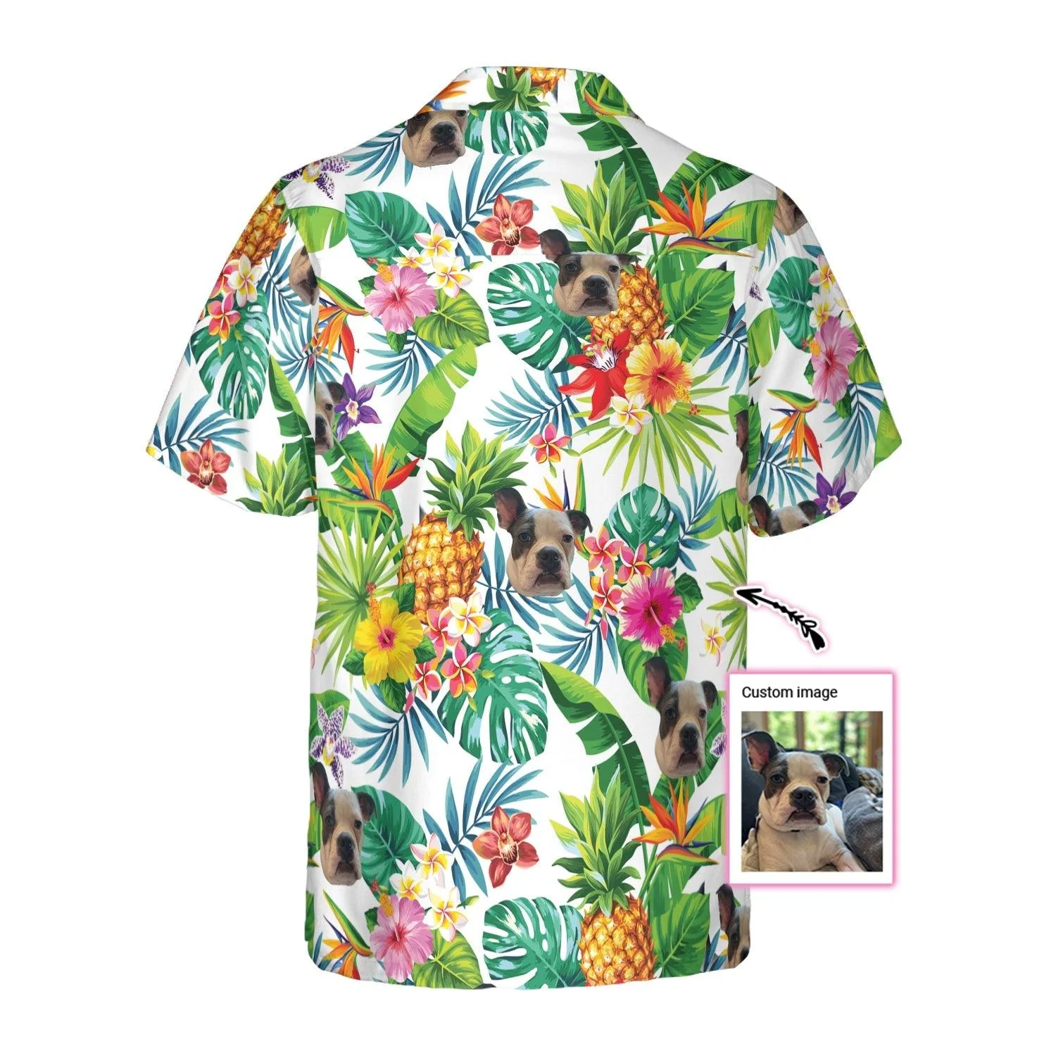 Dog Custom Aloha Hawaiian Shirt For Summer - Tropical Pineapple Personalized Hawaiian Shirt For Men Women, Gift For Dog Lovers, Pet Lovers - Image 3
