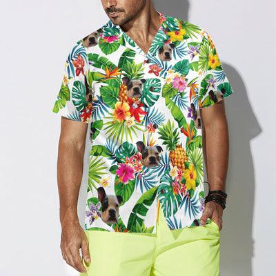 Dog Custom Photo Hawaiian Shirt, Tropical Pineapple Custom Men Hawaiian Shirt - Perfect Gift For Men, Dog Lovers, Husband, Boyfriend, Friend, Family - Image 4