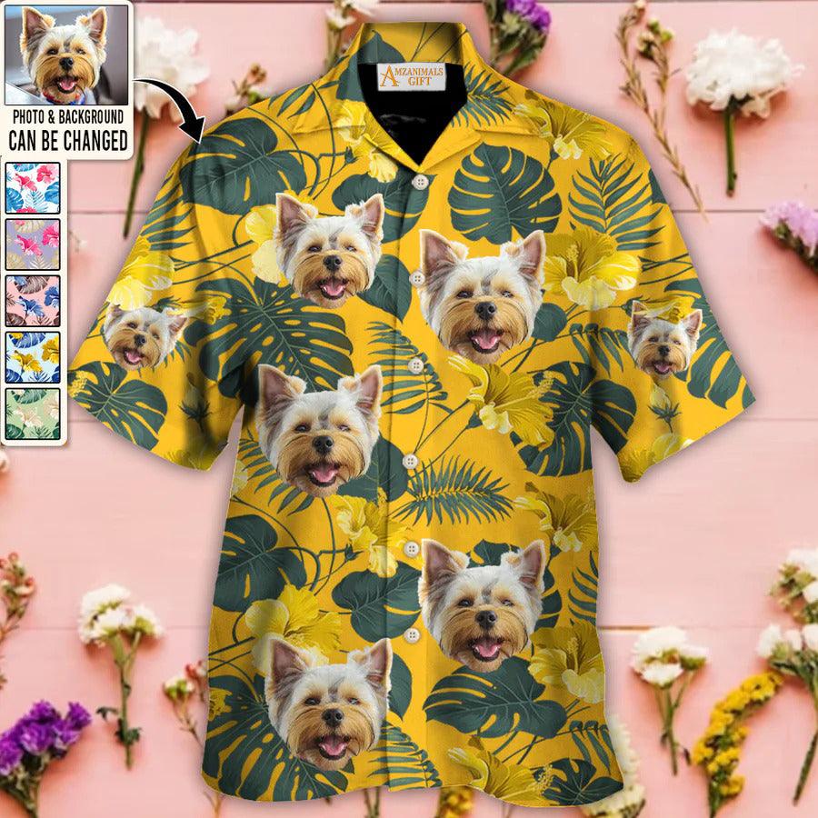 Dog Face Custom Aloha Hawaii Shirt - Pet Custom Photo With Tropical Pattern Personalized Hawaiian Shirt - Perfect Gift For Dog Lovers Friend, Family - Image 11