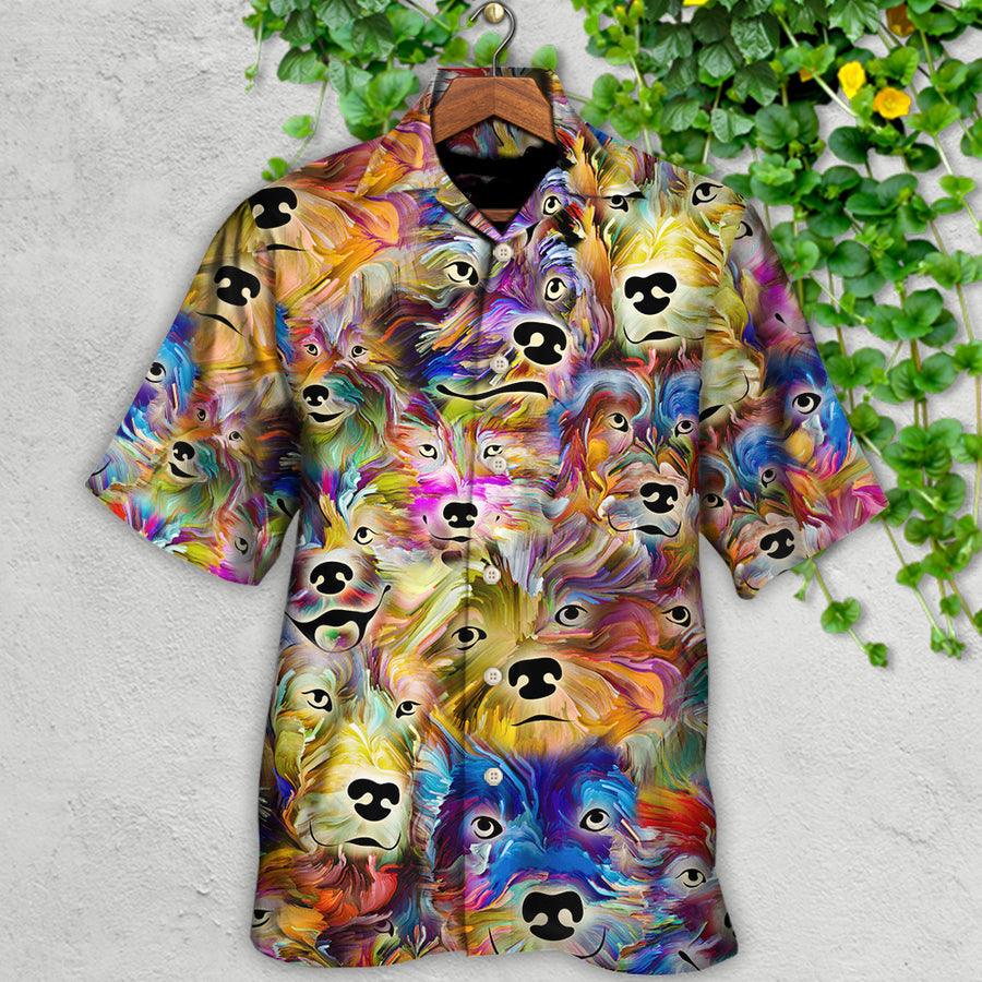 Dog Hawaiian Shirt, Dog Painting In My Memory Aloha Hawaiian Shirt For Summer, Dog Hawaiian Shirts Matching Outfit For Men Women, Dog Lover, Friends - Image 2