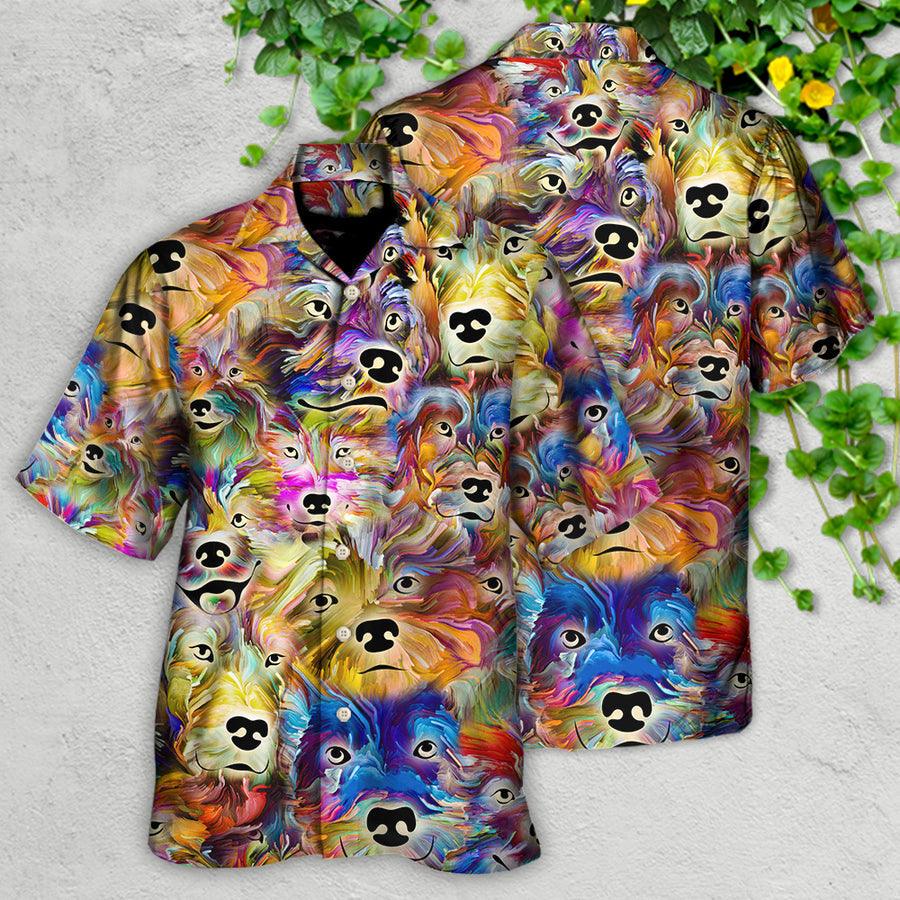 Dog Hawaiian Shirt, Dog Painting In My Memory Aloha Hawaiian Shirt For Summer, Dog Hawaiian Shirts Matching Outfit For Men Women, Dog Lover, Friends - Image 3