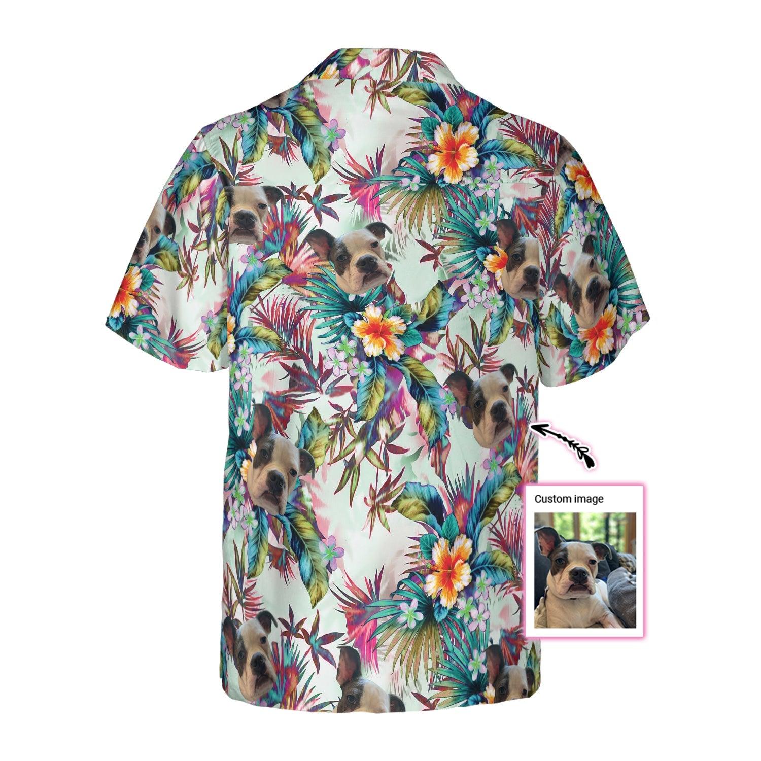 Dog Pet Custom Aloha Hawaiian Shirt For Summer - Dog With Tropical Flowers Personalized Hawaiian Shirt For Men Women - Gift For Dog Lovers, Pet Lovers - Image 3
