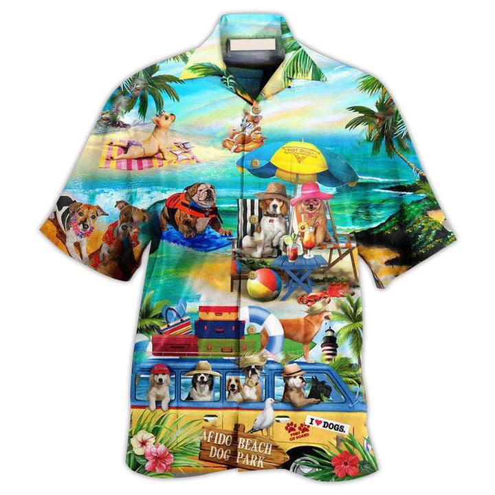 Dogs Aloha Hawaii Shirt - Dogs Paws On Board Love Beach Hawaiian Shirt For Summer - Perfect Gift For Dog Lovers, Friend, Family - Image 2