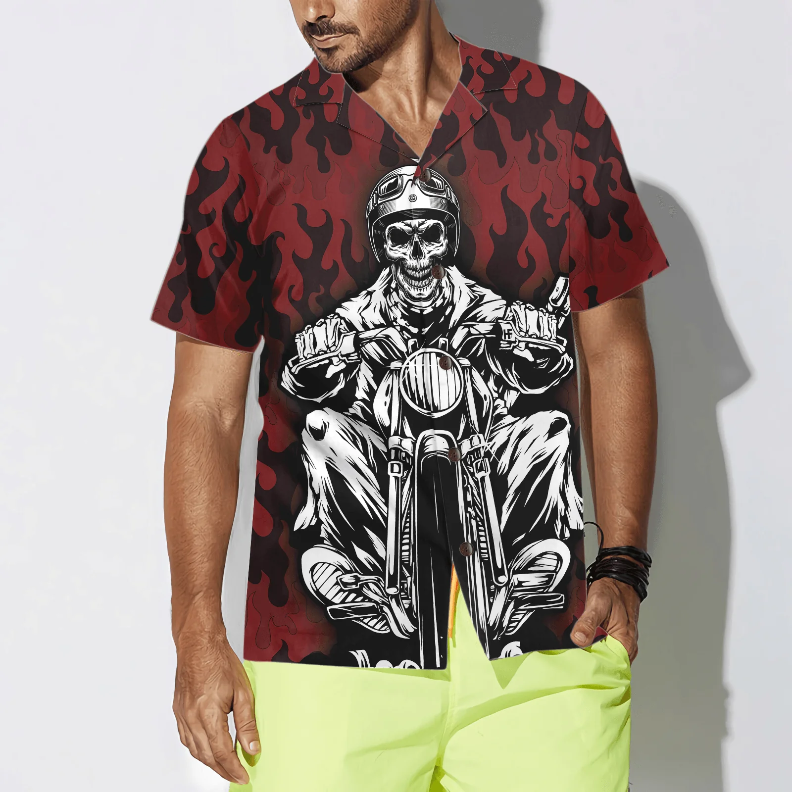 Don't Touch My Motorbike Hawaiian Shirt, Colorful Summer Aloha Shirt For Men Women, Perfect Gift For Friend, Family, Husband, Wife - Image 5